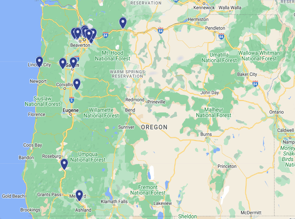 OR-MEP Territory Map – Oregon Multifamily Energy Program